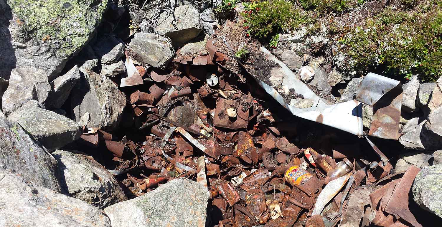 Altmüll in den Alpen